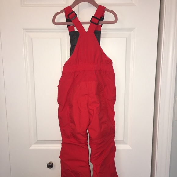 Red Lands End Squall coat and snow pants, Sz 4 - Picture 7 of 8